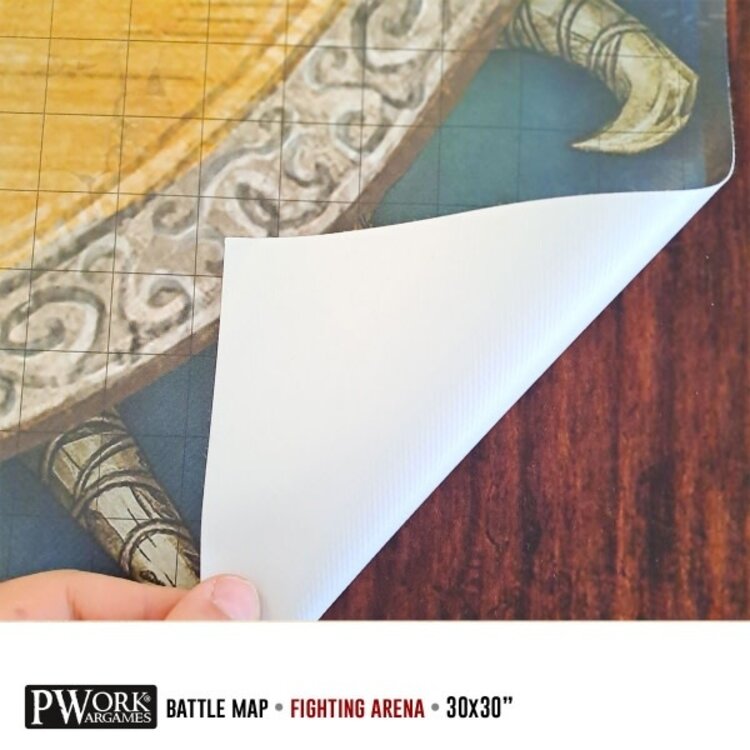 PWork Wargames PWork Wargames: Rewritable Battle Map - Square - 30"x30" - Fighting Arena