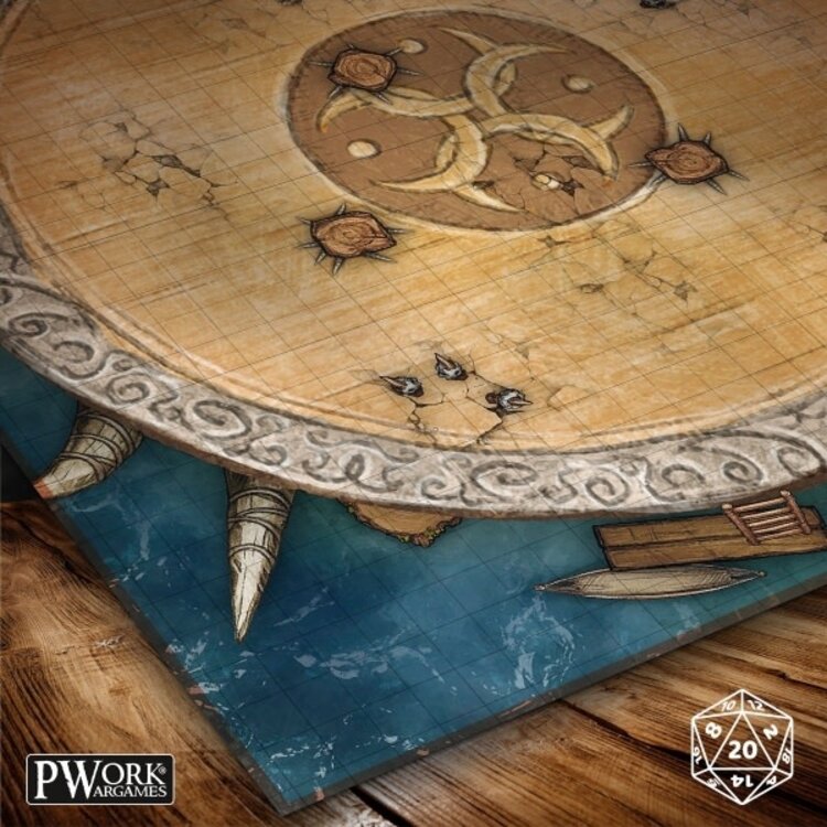 PWork Wargames PWork Wargames: Rewritable Battle Map - Square - 30"x30" - Fighting Arena