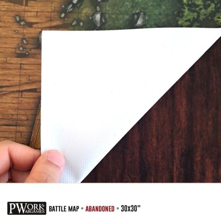 PWork Wargames PWork Wargames: Rewritable Battle Map - Square - 30"x30" - Abandoned