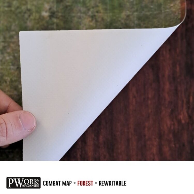 PWork Wargames PWork Wargames: Rewritable Map - Square - 24"x24" - Forest
