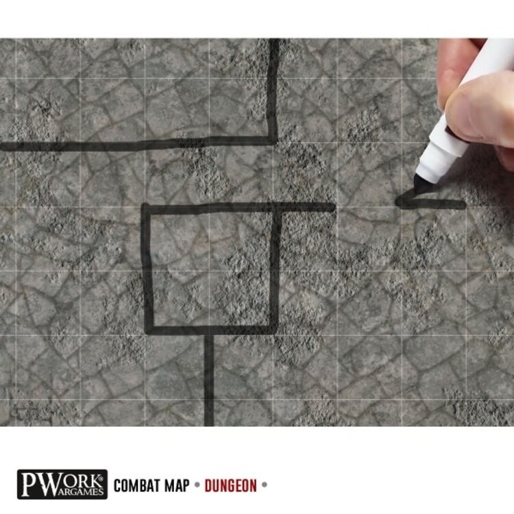 PWork Wargames PWork Wargames: Rewritable Map - Square - 24"x24" - Dungeon