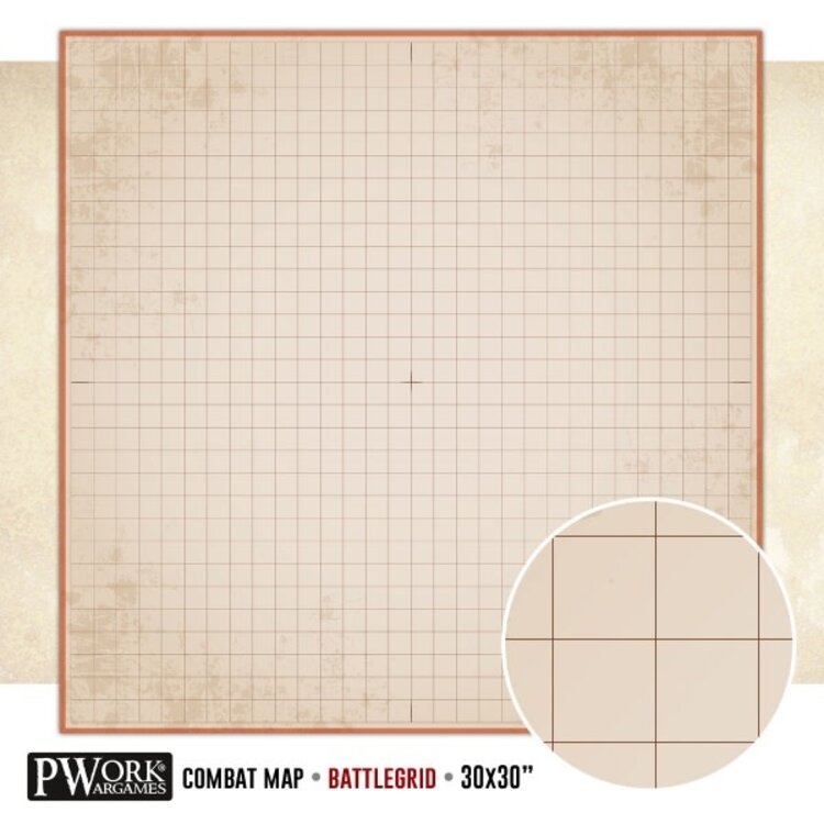 PWork Wargames PWork Wargames: Rewritable Map - Square - 30"x30" - Neutral