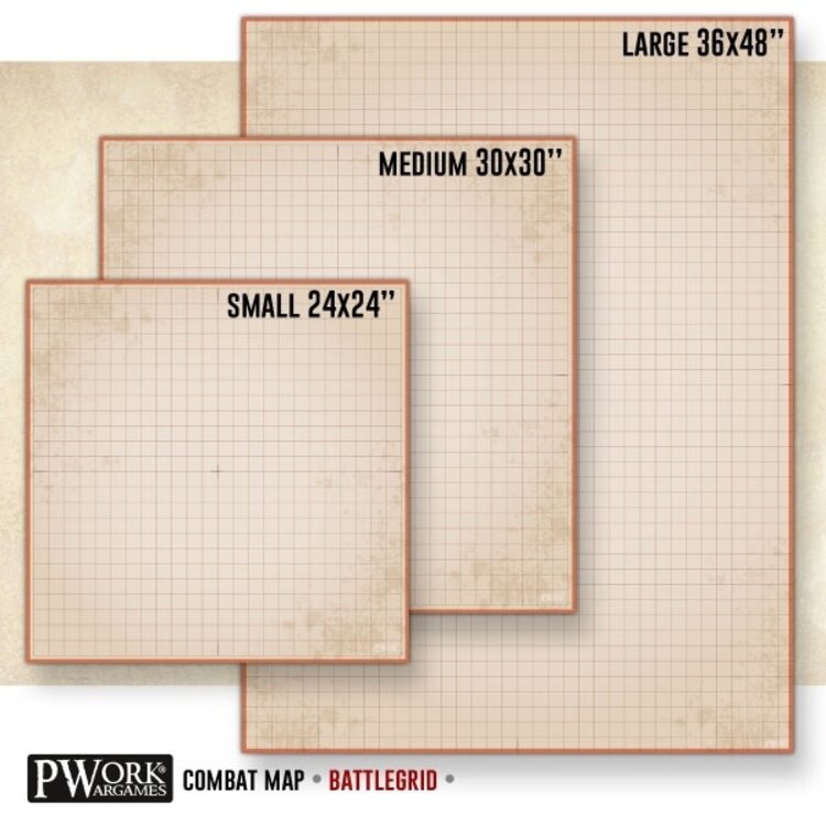 PWork Wargames PWork Wargames: Rewritable Map - Square - 30"x30" - Neutral