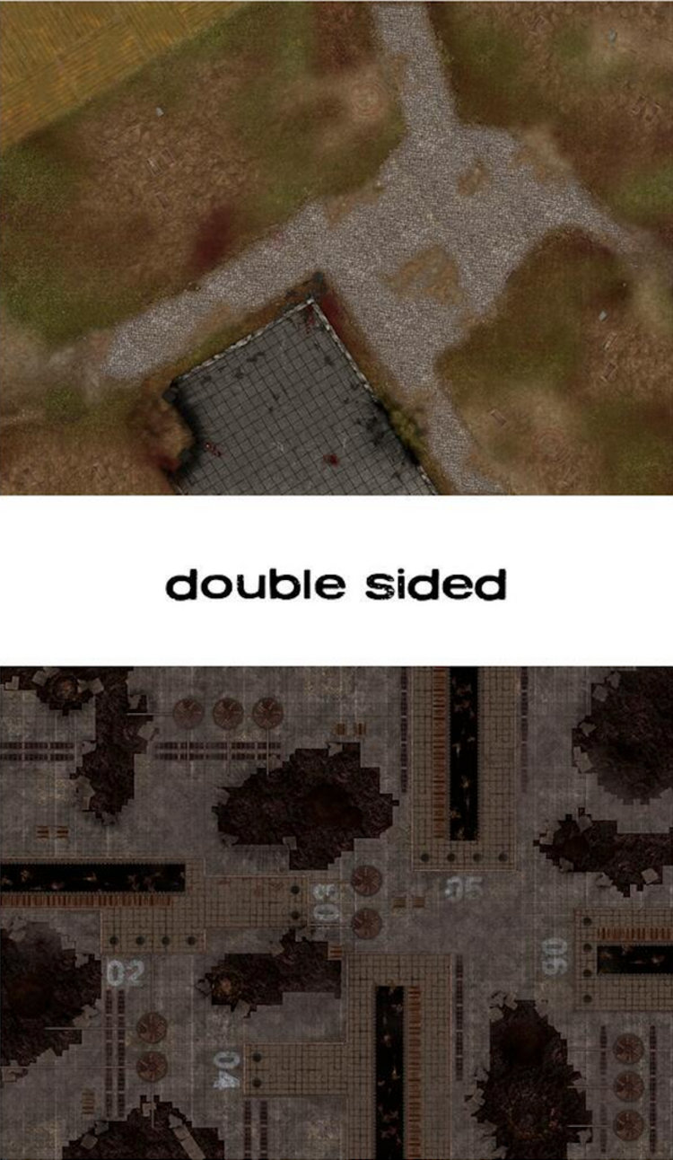 Gamemat Gamemat: Imperial Refinery and Defiled Monastery (44"x60")