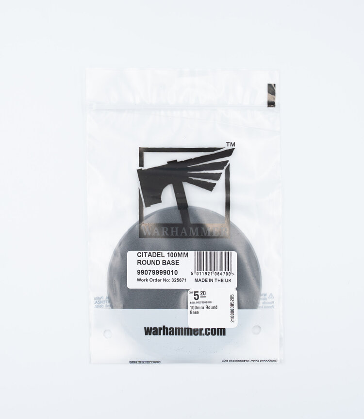 Games Workshop Warhammer Games Workshop - Citadel Bases: 100mm Round Base