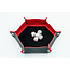 Würfelz Würfelz - Dice Tray: Small Hexagon - Black/Red