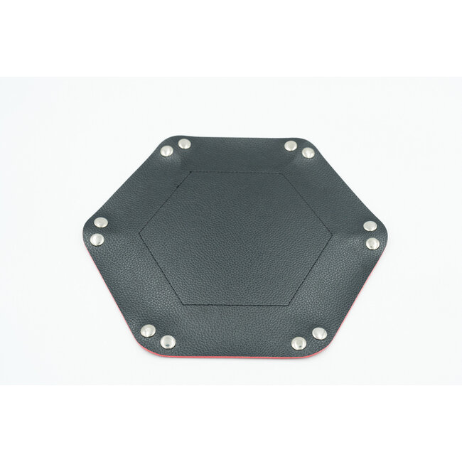 Würfelz Würfelz - Dice Tray: Small Hexagon - Black/Red