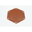 Würfelz Würfelz - Dice Tray: Small Hexagon - Brown/Red