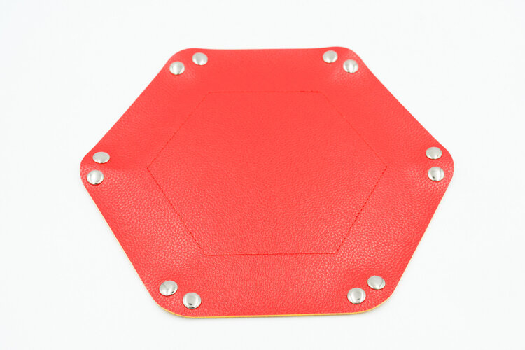 Würfelz Würfelz - Dice Tray: Small Hexagon - Red/Yellow