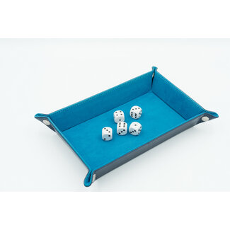 Würfelz Dice Tray: Rectangular- Blue/Dark Blue