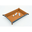 Würfelz Würfelz - Dice Tray: Rectangular - Brown/Dark Blue