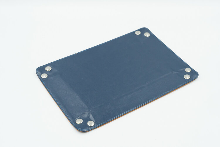 Würfelz Würfelz - Dice Tray: Rectangular - Brown/Dark Blue