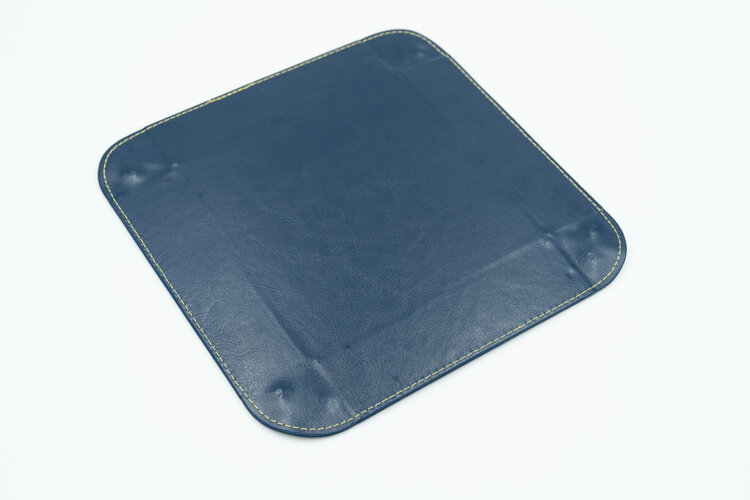 Würfelz Würfelz - Dice Tray: Square - Brown/Dark Blue