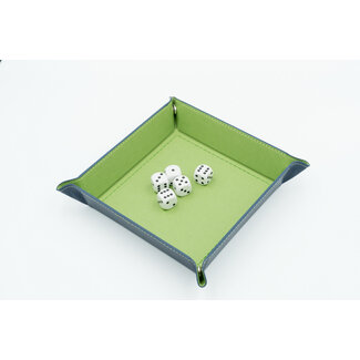 Würfelz Dice Tray: Square - Green/Dark Blue