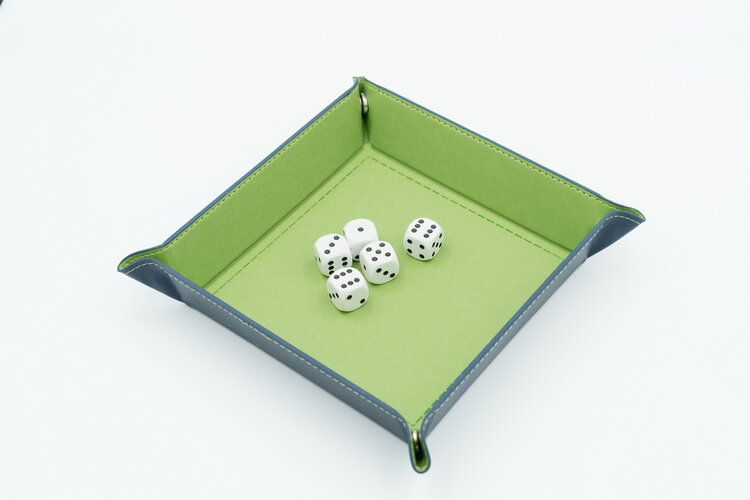 Würfelz Würfelz - Dice Tray: Square - Green/Dark Blue