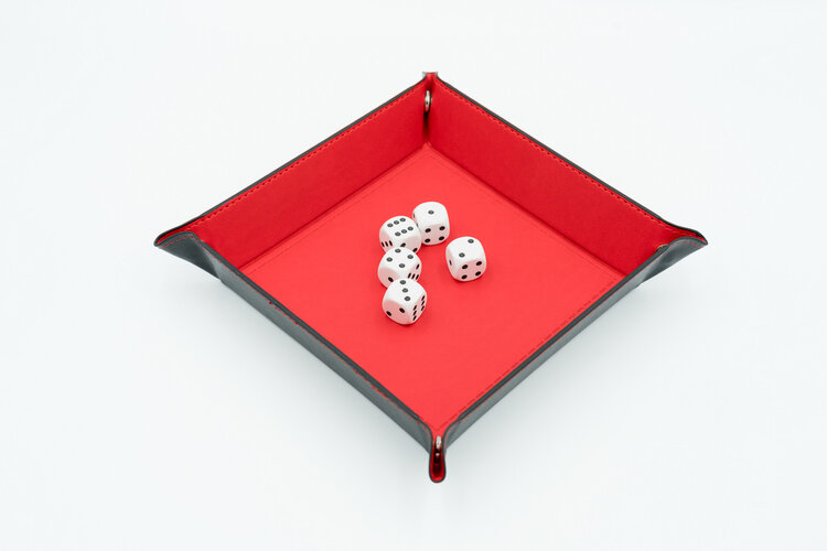 Würfelz Würfelz - Dice Tray: Square - Red/Black
