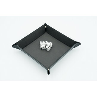 Würfelz Dice Tray: Square - Grey/Black
