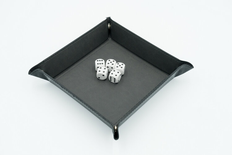 Würfelz Würfelz - Dice Tray: Square - Grey/Black