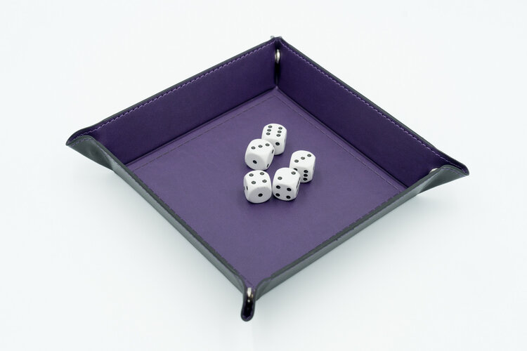 Würfelz Würfelz - Dice Tray: Square - Violet/Black