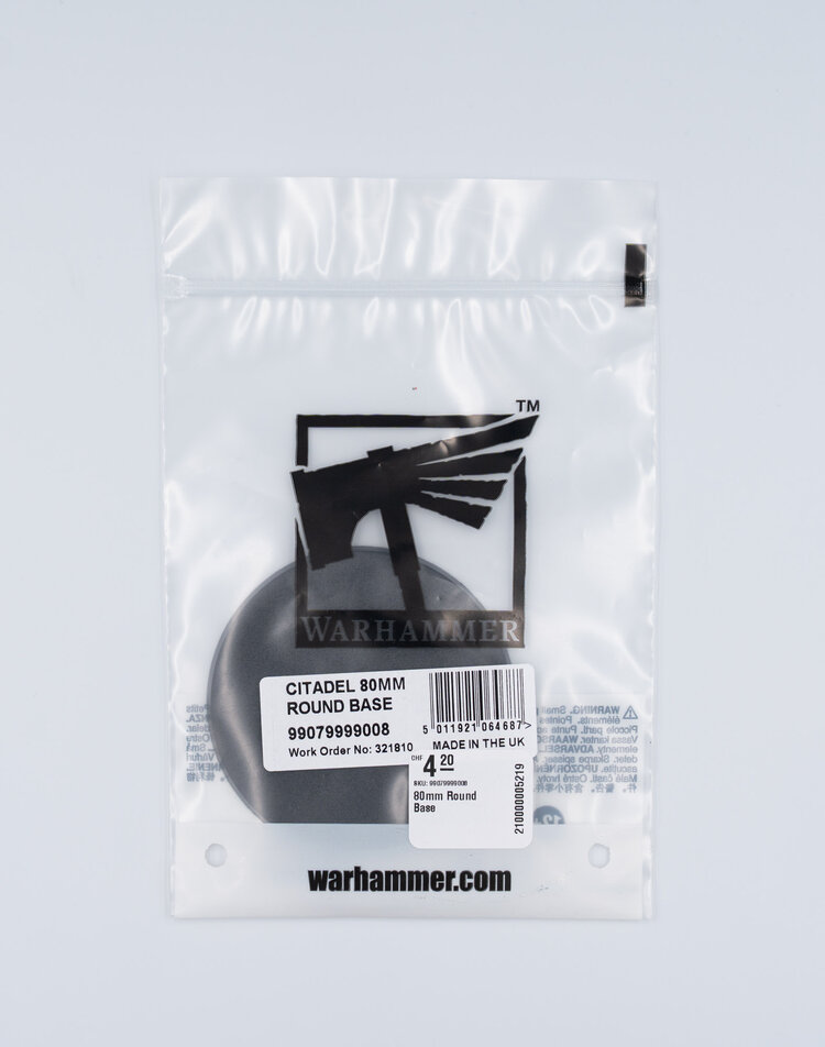 Games Workshop Warhammer Games Workshop - Citadel Bases: 80mm Round Base