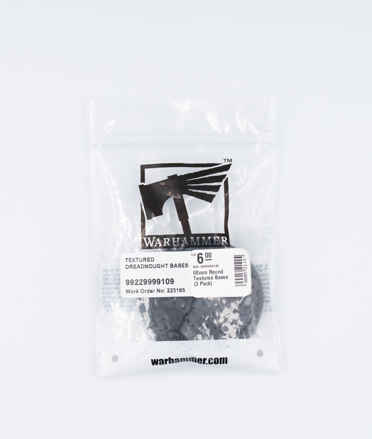 Games Workshop Warhammer Games Workshop - Citadel Bases: 60mm Round Textures Bases (3 Pack)