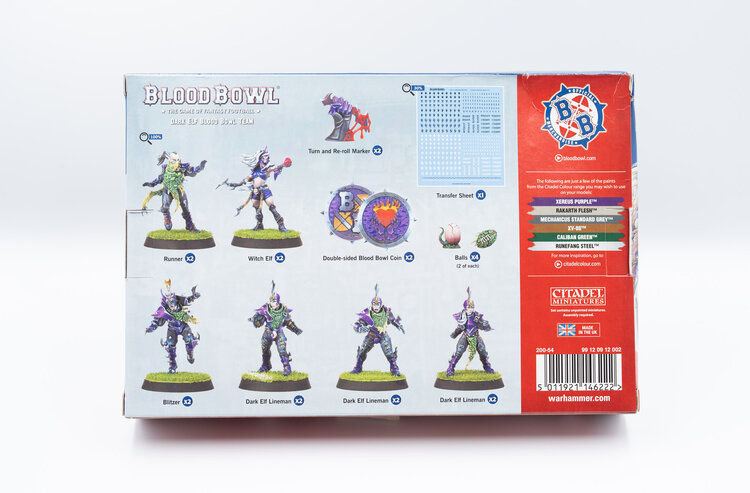 Games Workshop Warhammer Games Workshop - Warhammer - Blood Bowl: Dark Elf Team