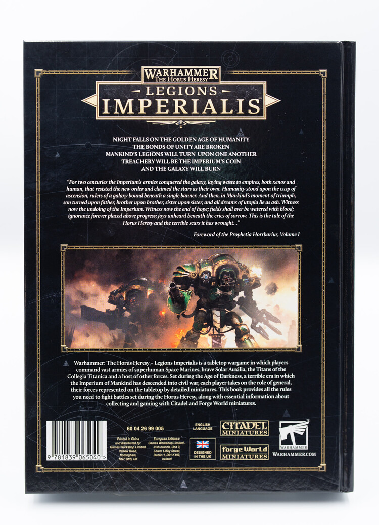 Games Workshop Warhammer Games Workshop - Legions Imperialis: Rulebook (en)