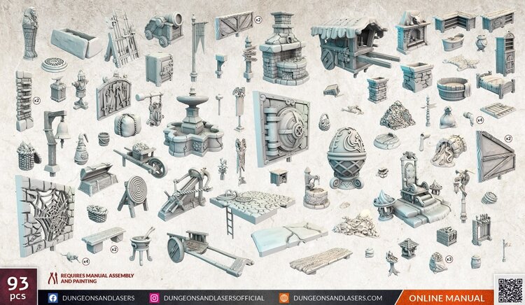 Archon Studio Archon Studio - Dungeons & Lasers: City Bits Bundle