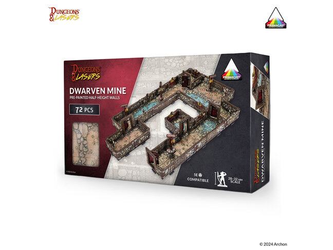 Archon Studio Dungeons & Lasers: Dwarven Mine - Pre-Painted