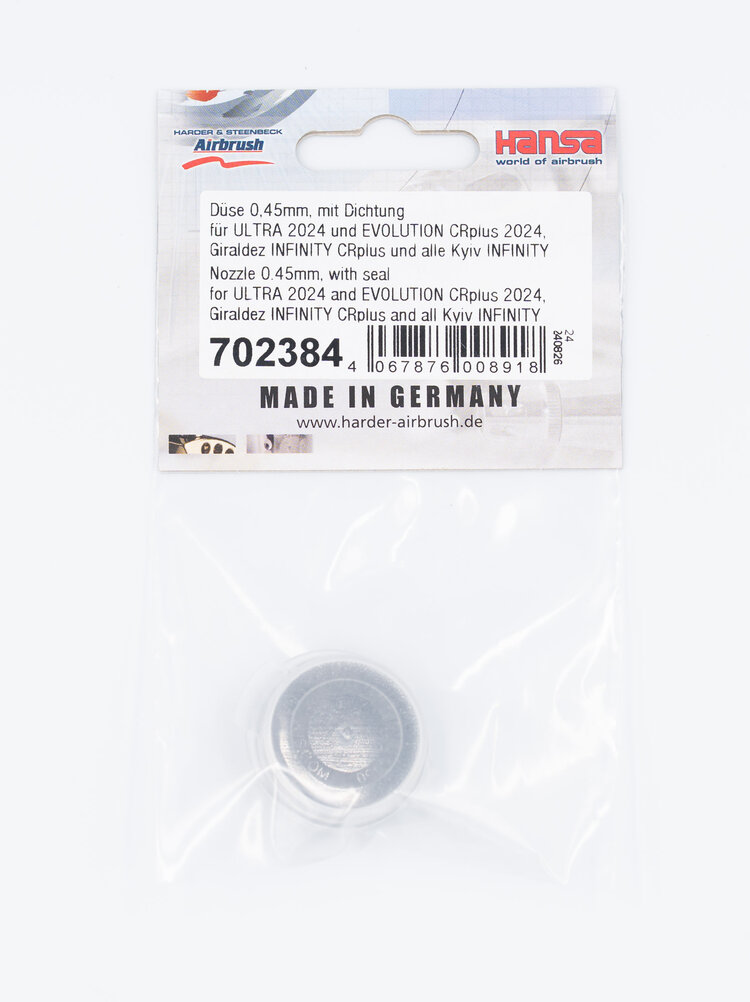 Harder & Steenbeck Harder & Steenbeck: 0.45mm Düse mit Dichtung für Ultra 2024