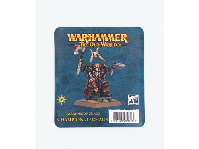 Games Workshop Warhammer Warriors of Chaos: Champion of Chaos with Additional Hand Weapon