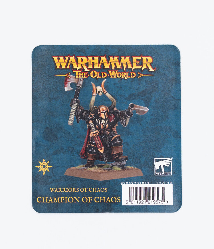 Games Workshop Warhammer Warhammer The Old World - Warriors of Chaos: Champion of Chaos with Additional Hand Weapon