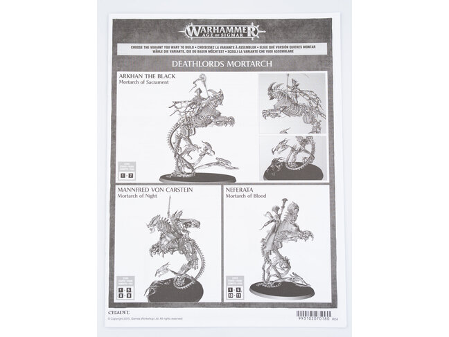Games Workshop Warhammer Soulblight Gravelords: Arkhan the Black / Mannfred / Neferata / Mortarch