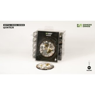 Gamers Grass Winter - Round 80mm - Battle Ready (1)