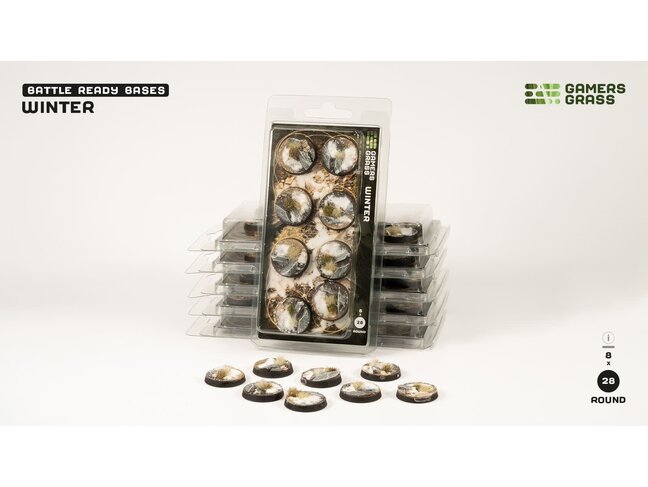 Gamers Grass Winter - Round 28mm - Battle Ready (8)