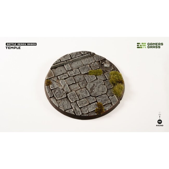 Gamers Grass GamersGrass: Bases - Temple - Round 90mm - Battle Ready (1)