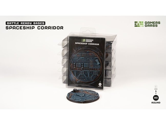 Gamers Grass Spaceship Corridor - Round 90mm - Battle Ready (1)