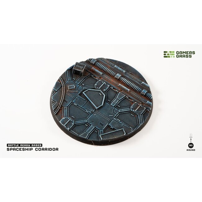 Gamers Grass GamersGrass: Bases - Spaceship Corridor - Round 90mm - Battle Ready (1)