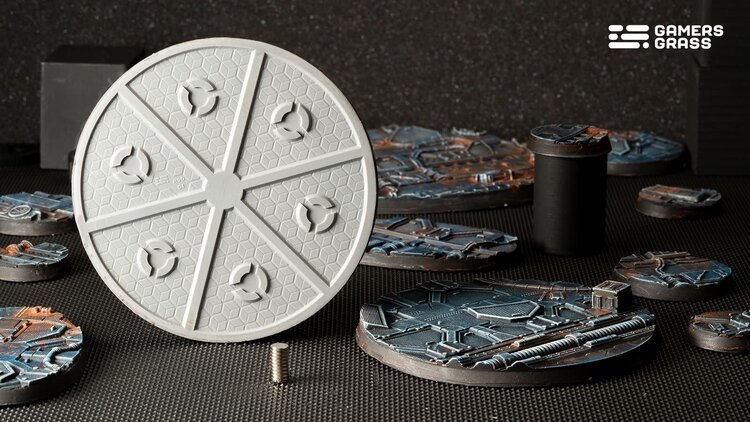 Gamers Grass GamersGrass: Bases - Spaceship Corridor - Round 90mm - Battle Ready (1)