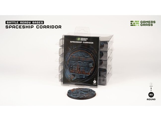 Gamers Grass Spaceship Corridor - Round 80mm - Battle Ready (1)
