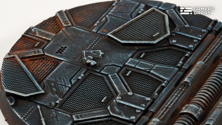 Gamers Grass GamersGrass: Bases - Spaceship Corridor - Round 80mm - Battle Ready (1)