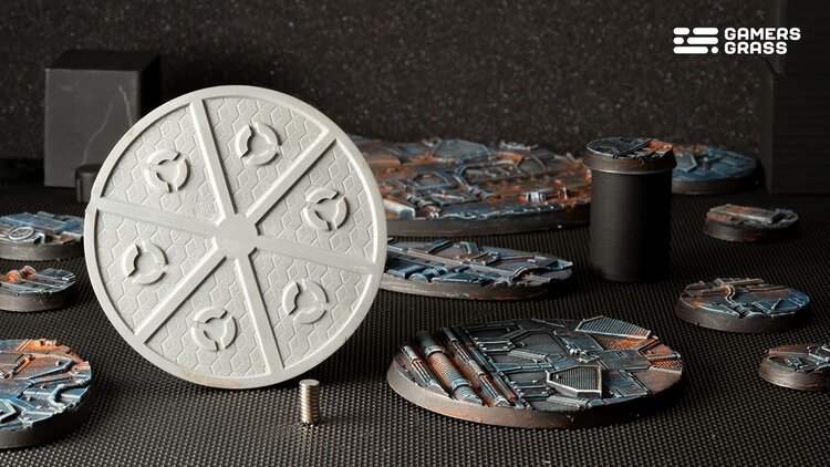 Gamers Grass GamersGrass: Bases - Spaceship Corridor - Round 80mm - Battle Ready (1)