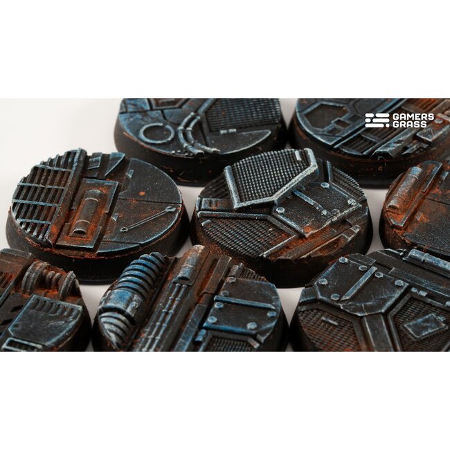 Gamers Grass GamersGrass: Bases - Spaceship Corridor - Round 28mm - Battle Ready (8)