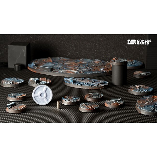 Gamers Grass GamersGrass: Bases - Spaceship Corridor - Round 28mm - Battle Ready (8)