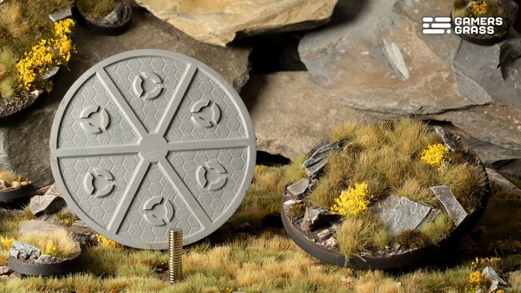 Gamers Grass GamersGrass: Bases - Highland - Round 80mm - Battle Ready (1)