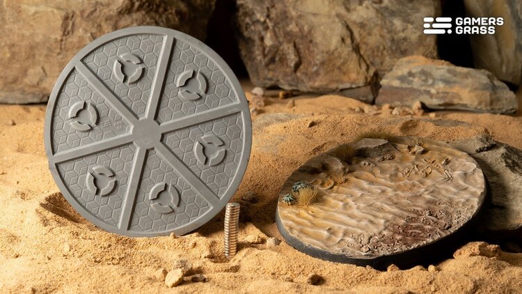 Gamers Grass GamersGrass: Bases - Deserts of Maahl - Round 80mm - Battle Ready (1)