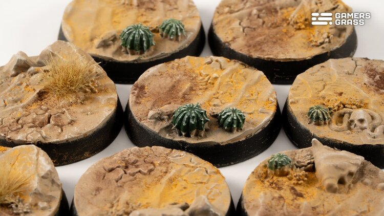 Gamers Grass GamersGrass: Bases - Deserts of Maahl - Round 28mm - Battle Ready (8)
