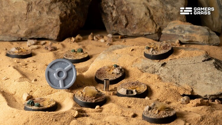 Gamers Grass GamersGrass: Bases - Deserts of Maahl - Round 28mm - Battle Ready (8)