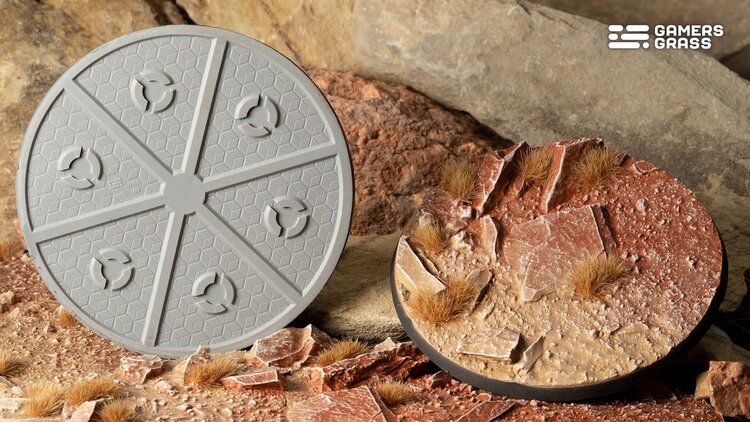 Gamers Grass GamersGrass: Bases - Badlands - Round 90mm - Battle Ready (1)