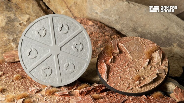 Gamers Grass GamersGrass: Bases - Badlands - Round 80mm - Battle Ready (1)